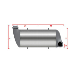 Competition custom intercooler Wagner 550mm x 400mm x 100mm