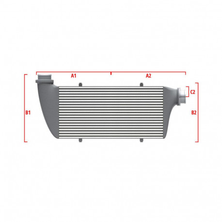 Custom Performance custom intercooler Wagner 650mm x 400mm x 100mm | races-shop.com