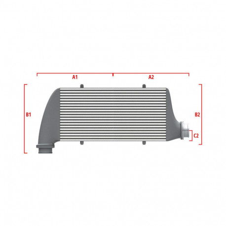 Custom Performance custom intercooler Wagner 650mm x 400mm x 100mm | races-shop.com
