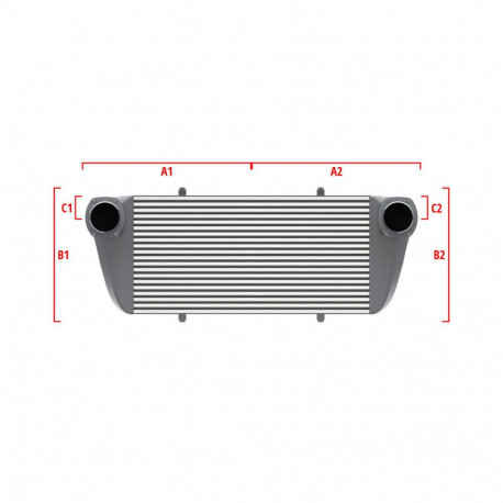 Custom Performance custom intercooler Wagner 500mm x 205mm x 80mm | races-shop.com