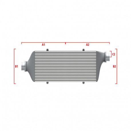 Custom Performance custom intercooler Wagner 700mm x 205mm x 80mm | races-shop.com