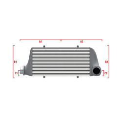 Performance custom intercooler Wagner 700mm x 205mm x 80mm