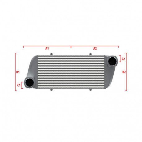 Custom Performance custom intercooler Wagner 500mm x 300mm x 90mm | races-shop.com