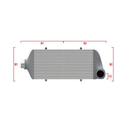 Competition custom intercooler Wagner 600mm x 300mm x 90mm