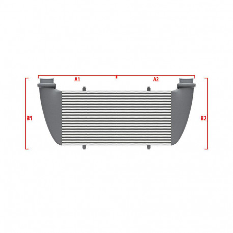 Custom Performance custom intercooler Wagner 700mm x 300mm x 90mm | races-shop.com