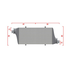 Competition custom intercooler Wagner 700mm x 300mm x 90mm