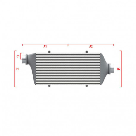 Custom Performance custom intercooler Wagner 700mm x 300mm x 90mm | races-shop.com