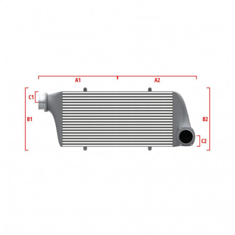 Custom Performance custom intercooler Wagner 700mm x 300mm x 90mm | races-shop.com