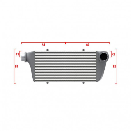 Custom Competition custom intercooler Wagner 550mm x 400mm x 100mm | races-shop.com