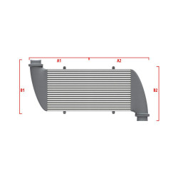 Competition custom intercooler Wagner 650mm x 400mm x 100mm