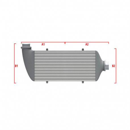 Custom Competition custom intercooler Wagner 650mm x 400mm x 100mm | races-shop.com