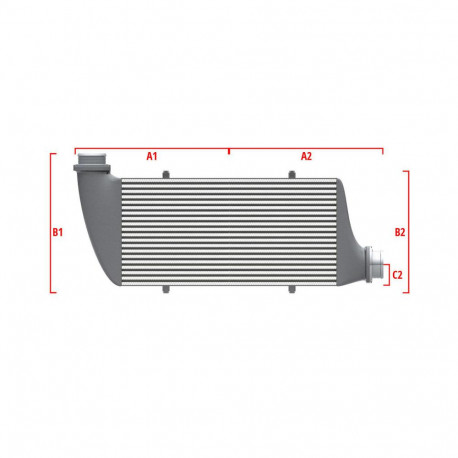 Custom Competition custom intercooler Wagner 650mm x 400mm x 100mm | races-shop.com