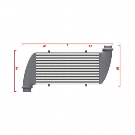 Custom Performance custom intercooler Wagner 650mm x 400mm x 100mm | races-shop.com