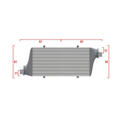 Competition custom intercooler Wagner 650mm x 400mm x 100mm