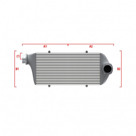 Custom Competition custom intercooler Wagner 600mm x 205mm x 80mm | races-shop.com