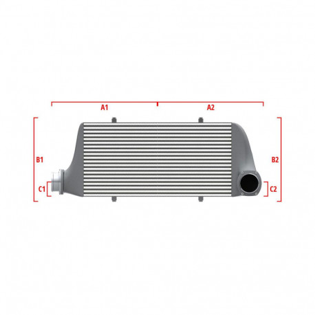 Custom Performance custom intercooler Wagner 600mm x 205mm x 80mm | races-shop.com