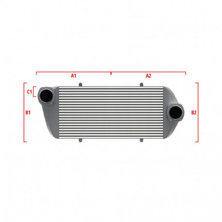 Custom Competition custom intercooler Wagner 600mm x 205mm x 80mm | races-shop.com