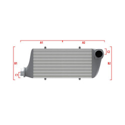 Competition custom intercooler Wagner 700mm x 205mm x 80mm
