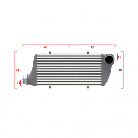 Custom Competition custom intercooler Wagner 700mm x 205mm x 80mm | races-shop.com