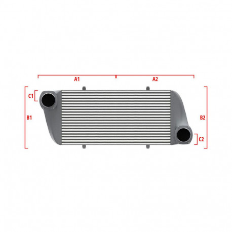 Custom Performance custom intercooler Wagner 700mm x 205mm x 80mm | races-shop.com