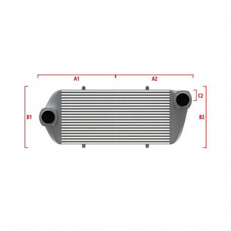 Custom Competition custom intercooler Wagner 700mm x 205mm x 80mm | races-shop.com