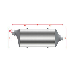 Performance custom intercooler Wagner 500mm x 300mm x 90mm