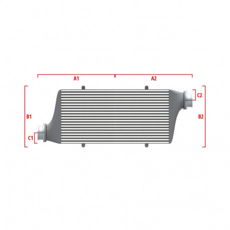 Custom Competition custom intercooler Wagner 500mm x 300mm x 90mm | races-shop.com