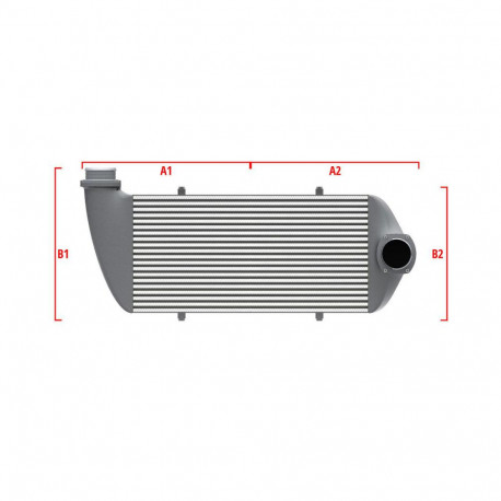 Custom Performance custom intercooler Wagner 700mm x 300mm x 90mm | races-shop.com