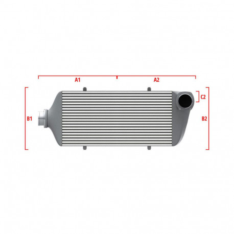Custom Competition custom intercooler Wagner 600mm x 205mm x 80mm | races-shop.com