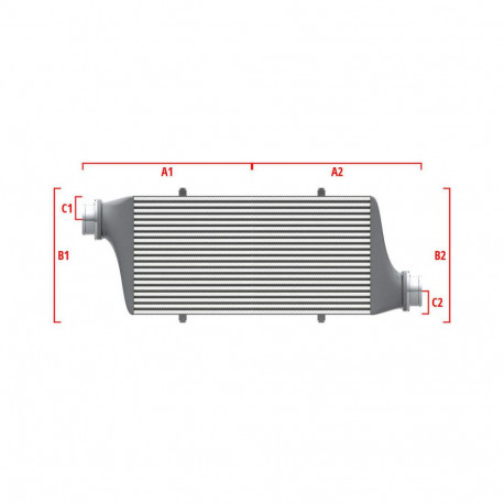 Custom Competition custom intercooler Wagner 650mm x 400mm x 100mm | races-shop.com