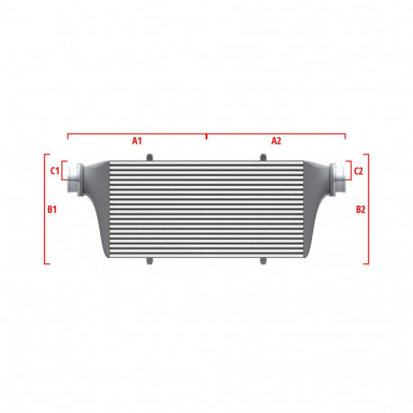 Custom Competition custom intercooler Wagner 600mm x 300mm x 90mm | races-shop.com
