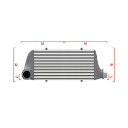 Performance custom intercooler Wagner 700mm x 205mm x 80mm