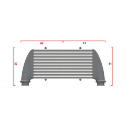 Competition custom intercooler Wagner 650mm x 400mm x 100mm
