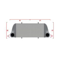 Competition custom intercooler Wagner 500mm x 300mm x 90mm