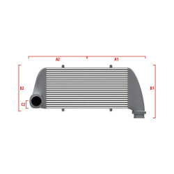Competition custom intercooler Wagner 600mm x 300mm x 90mm