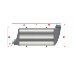 Competition custom intercooler Wagner 500mm x 400mm x 100mm