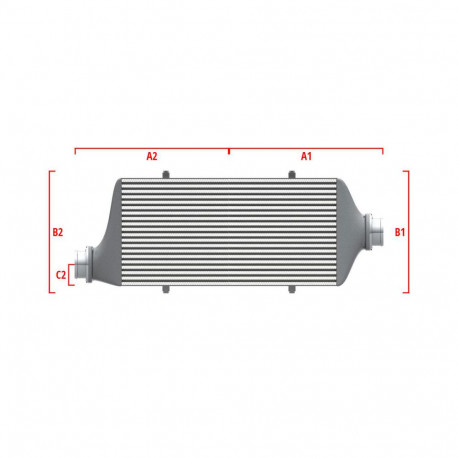 Custom Performance custom intercooler Wagner 500mm x 205mm x 80mm | races-shop.com