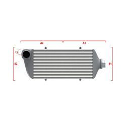 Competition custom intercooler Wagner 600mm x 205mm x 80mm