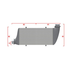 Competition custom intercooler Wagner 600mm x 205mm x 80mm