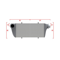 Performance custom intercooler Wagner 600mm x 205mm x 80mm