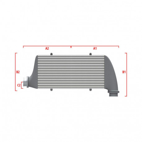 Custom Competition custom intercooler Wagner 700mm x 205mm x 80mm | races-shop.com