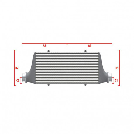 Custom Performance custom intercooler Wagner 700mm x 205mm x 80mm | races-shop.com