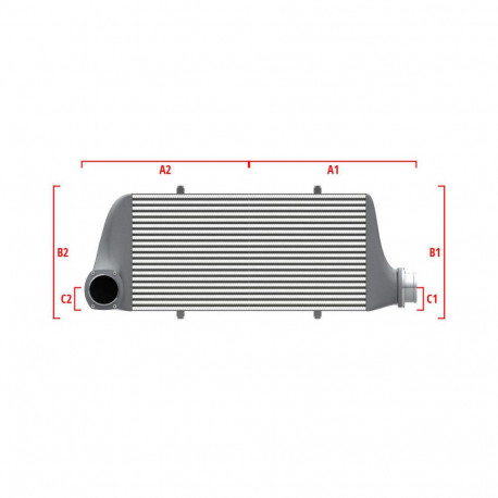 Custom Competition custom intercooler Wagner 700mm x 205mm x 80mm | races-shop.com