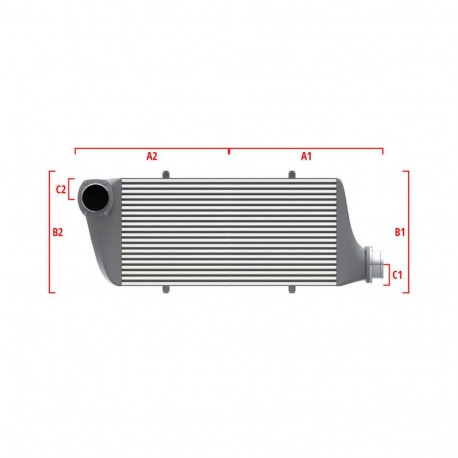 Custom Performance custom intercooler Wagner 700mm x 205mm x 80mm | races-shop.com