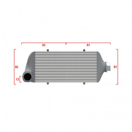 Custom Competition custom intercooler Wagner 700mm x 205mm x 80mm | races-shop.com