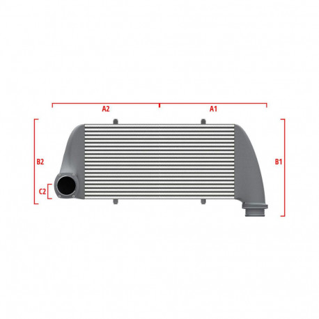 Custom Competition custom intercooler Wagner 500mm x 300mm x 90mm | races-shop.com