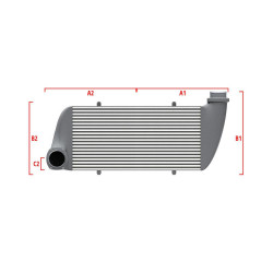 Competition custom intercooler Wagner 500mm x 300mm x 90mm