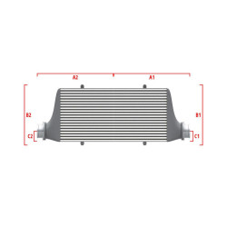 Performance custom intercooler Wagner 500mm x 300mm x 90mm