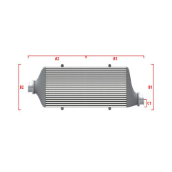 Competition custom intercooler Wagner 500mm x 300mm x 90mm