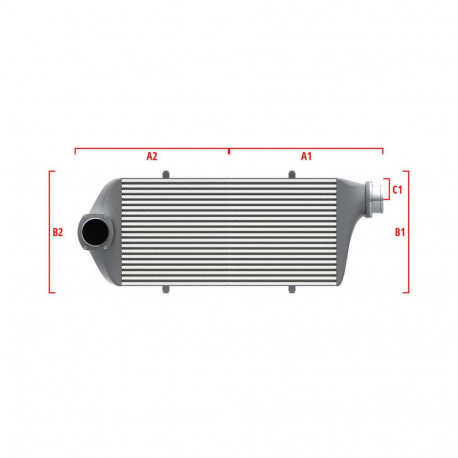 Custom Performance custom intercooler Wagner 500mm x 300mm x 90mm | races-shop.com